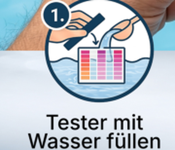 Schritt 1: Tester mit Wasser füllen